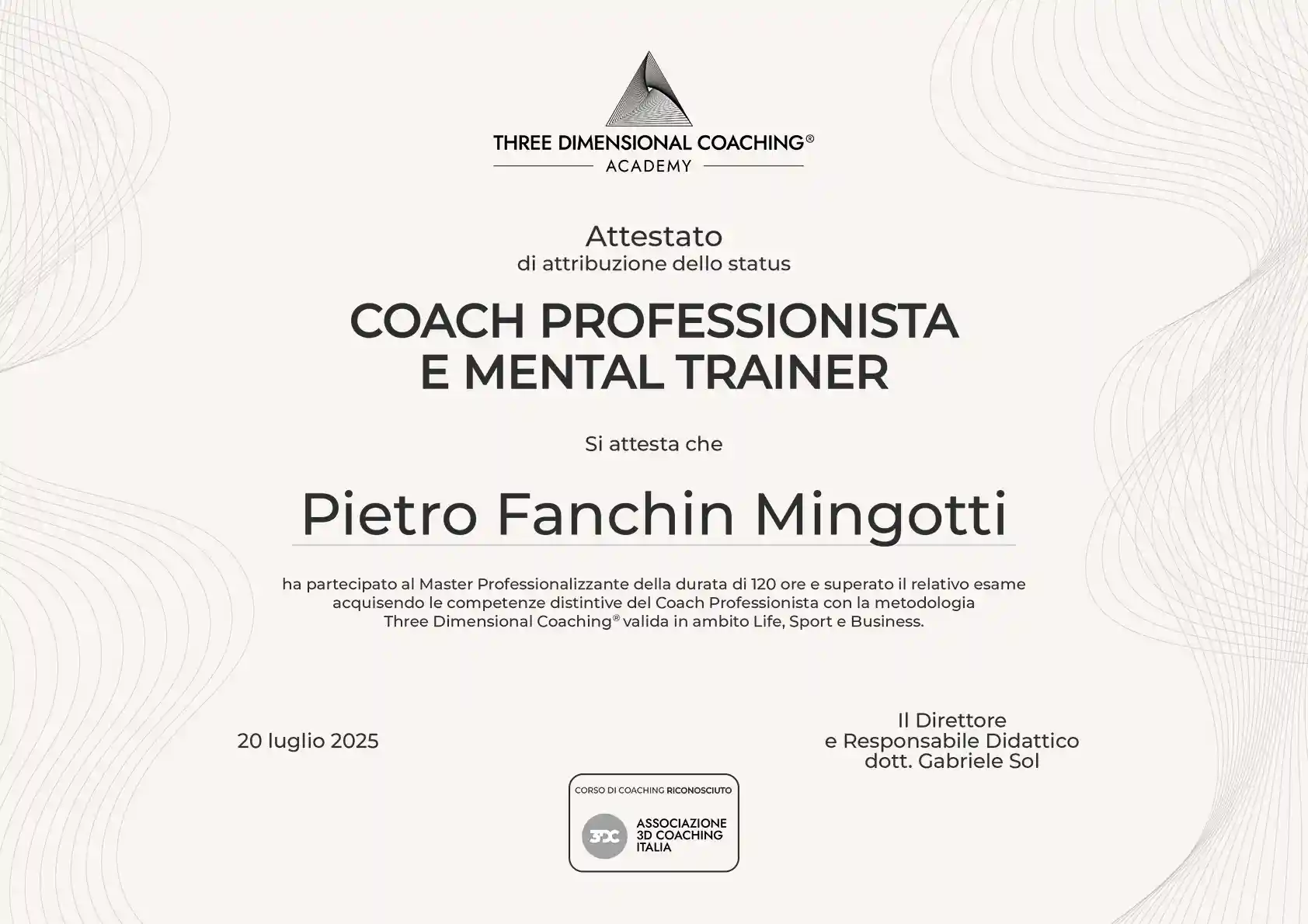 diploma mental coach pietro mingotti
