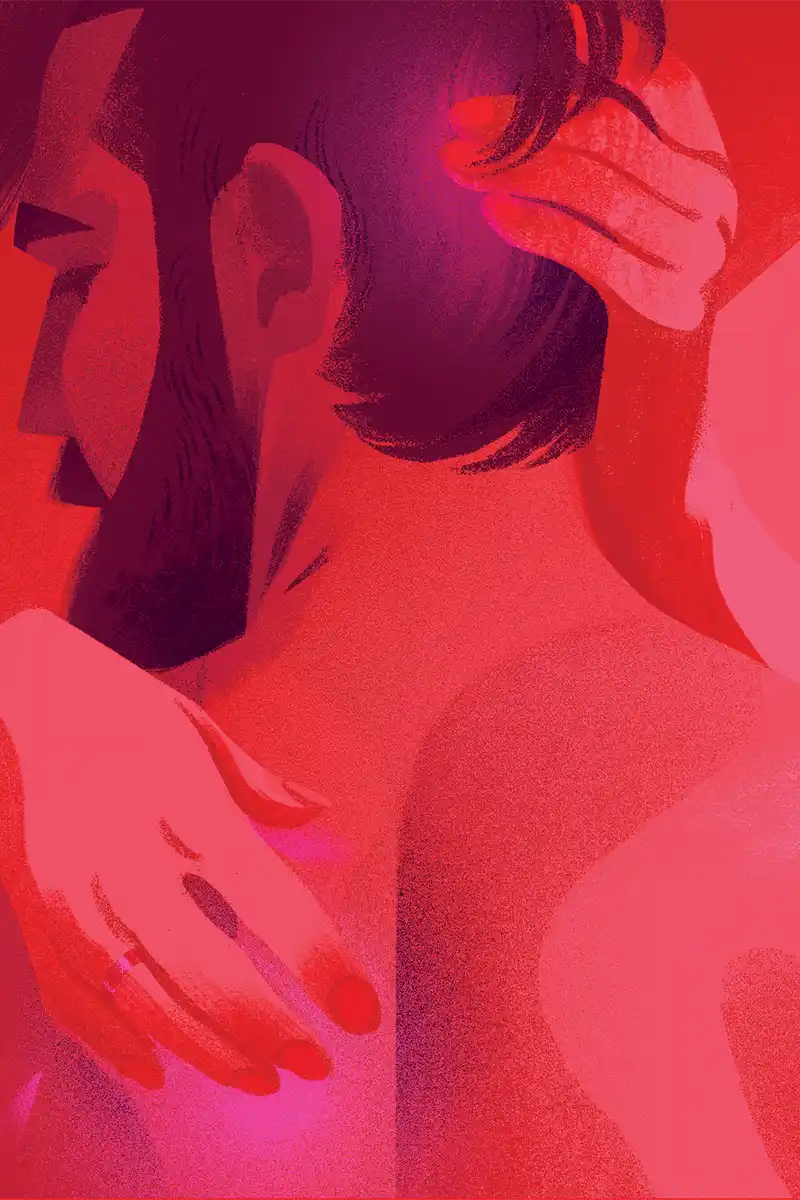 drawing representing male sexual problems and dynamics